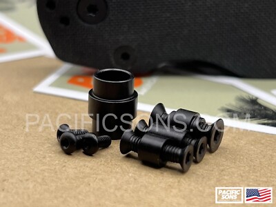Titanium Complete Hardware kit for Spyderco Paramilitary 2 PM2 - BLACK