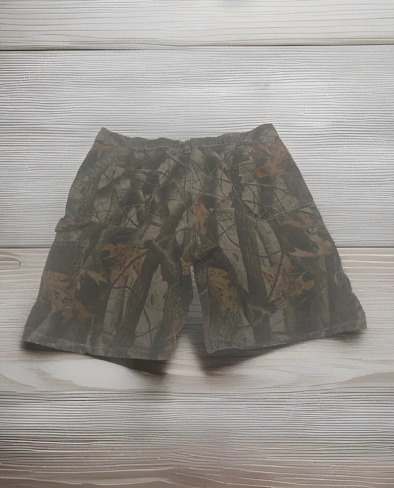 Pantalones Cortos Camuflados Carhartt Realtree De Colección Para Hombre Talla 40 Verde/Marrón Camuflaje B191 CMO Foto 2 de 4