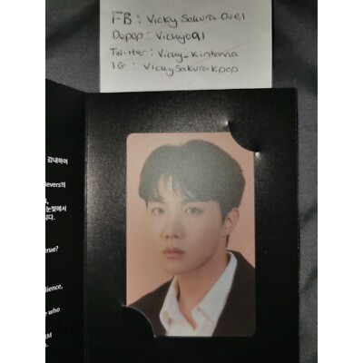BTS Hybe Insight The Daydream Believers J-Hope Hobi Photocard Official