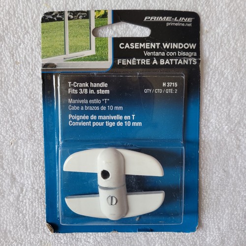 Manivela en T ventana abatible Prime-line H-3715 se adapta a vástago de 3/8" blanco dos