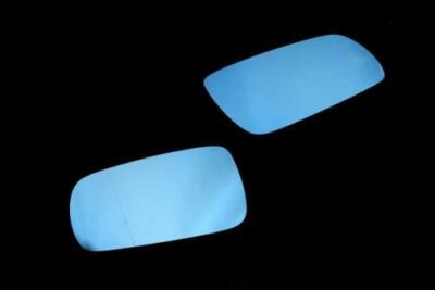 Blue Blind Spot Split Angle Aspherical Mirror Glass For VW Golf Jetta MK4 Passat