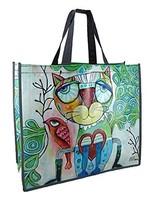 Cat And Bird Artistic Shopper Bag, New, Free Shipping on sale Cat And Bird Artistic Shopper Bag, New, Free Shipping on sale