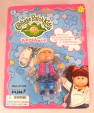BASIC FUN Cabbage Patch Kids  Blonde Girl  Keychain 2003 NEW