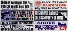 Gun And 2nd Amendment Bumper Stickers - Set Of 6