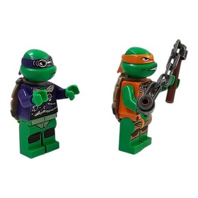 LEGO Teenage Mutant Ninja Turtles Donatello Michelangelo Minifigures TMNT 79120