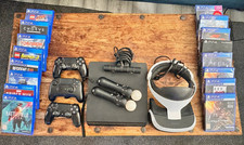 Sony PlayStation VR PSVR Headset Bundle with PS Move Controllers & Games