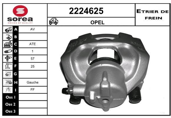 Étrier de frein haute précision Saab 9-3 et Opel Vectra C - Qualité origine