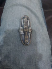 Schwinn Head Badge With Wings Aluminum 