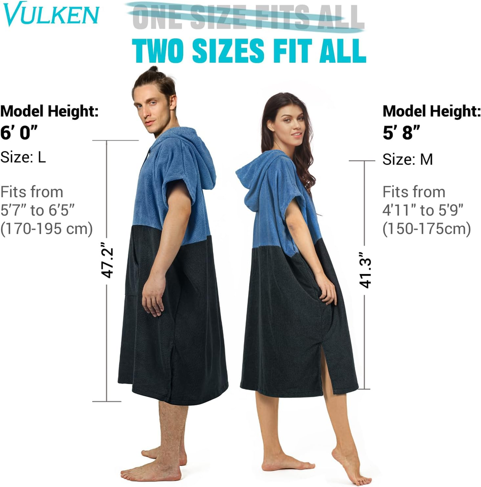 Portable Changing Robe, Surf Poncho for Beach & Water Activities ...