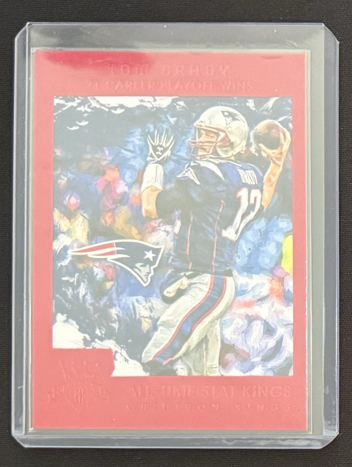 Panini 2015 Gridiron Kings Tom Brady #200 All Time Stat Kings Insert Pats RED