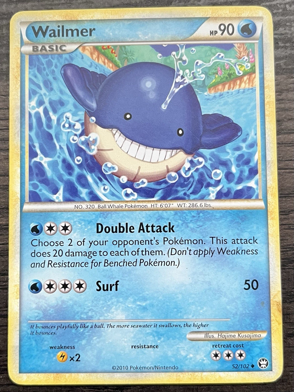 Wailmer 52/102 Pokemon TCG HGSS Triumphant Common Lightly Played LP