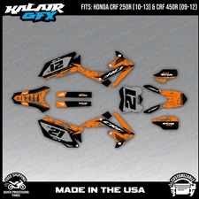 Kalair GFX Graphics Kit for CRF250R 2010-13 and CRF450R 2009-2012 Semperfi-ORNG