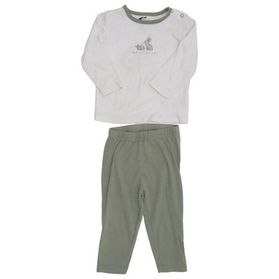 Zeeman, Pyjama, Größe: 80, Baumwolle/Polyester, Weiß/Grün, Sonstiges #X25