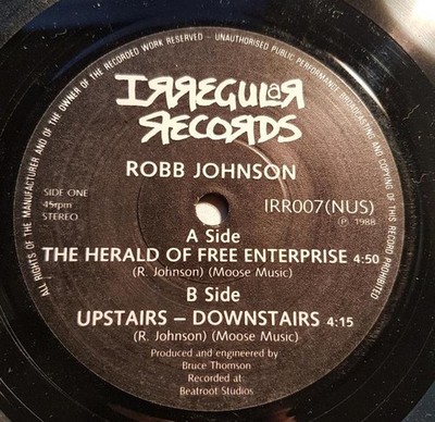 Robb Johnson - The Herald Of Free Enterprise, 7'', (Vinyl)