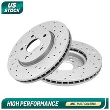 2PCS Front Disc Brake Rotors Set For 2005 2006 2007 2008 2009 2010 Honda Odyssey