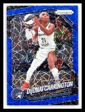 Dijonai Carrington 2025 Panini Prizm WNBA Blue Velocity Prizm #9 Minnesota Lynx