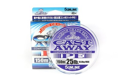 Sunline P.E Line Cast Away 150m P.E 2 25lb (4852)