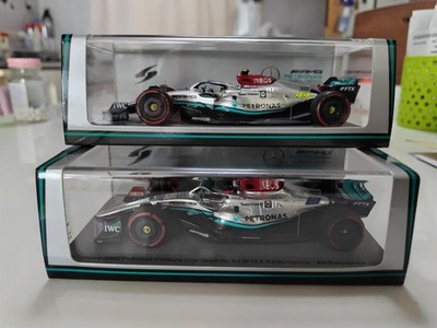 Spark 1/43 Mercedes-Benz W13 Formula 1 Car Model Set of 2