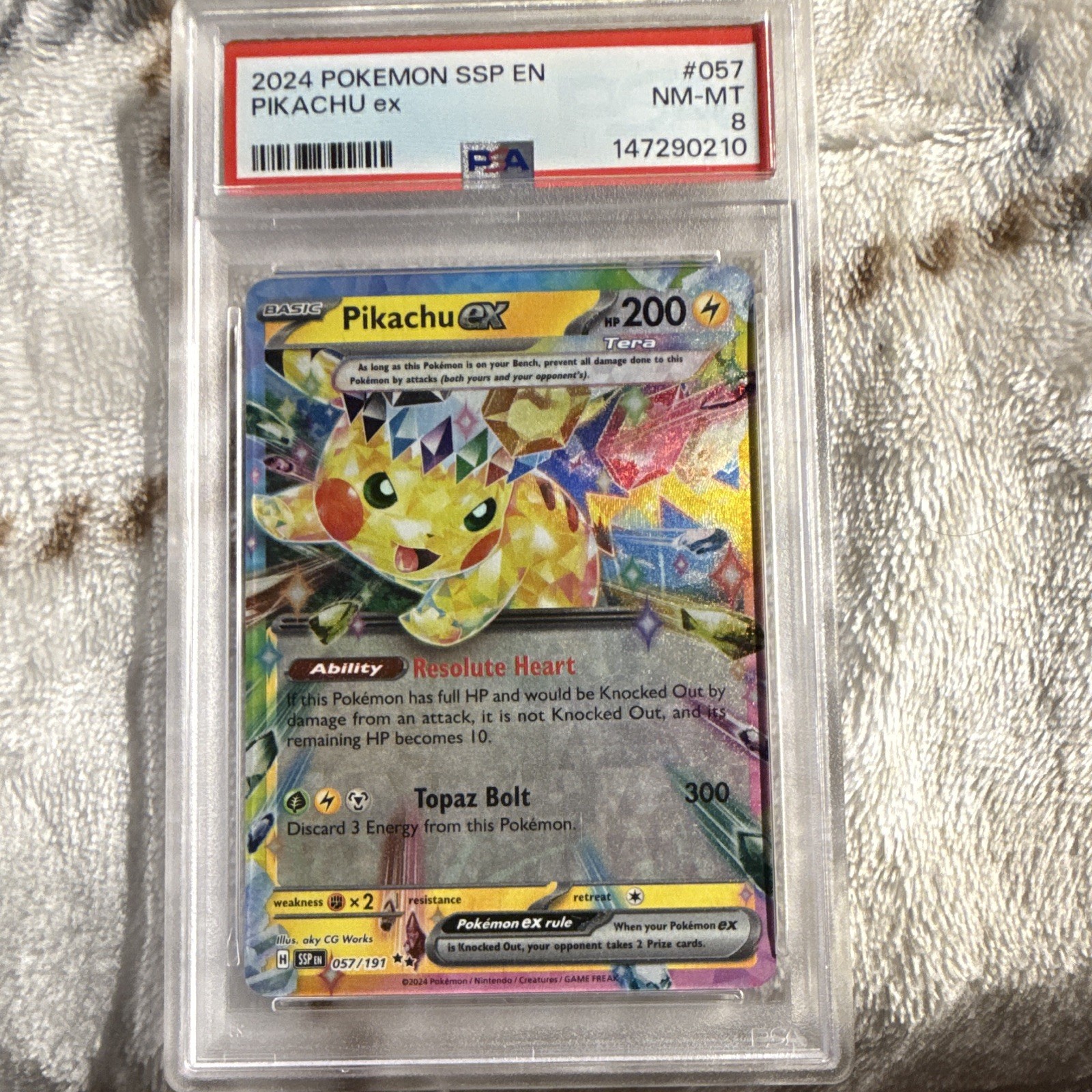 Pikachu ex 2024 Scarlet & Violet: Surging Sparks #057/191 Double