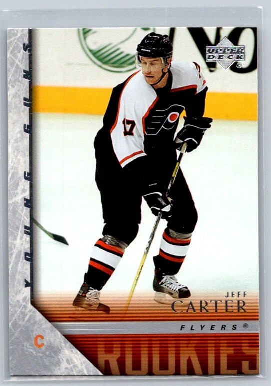 2005-06 Upper Deck Series 2 #444 Jeff Carter Young Guns Rookie Flyers RC
