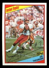 1984 Topps #391 Joe Theismann Vintage Pen Signed Autograph Redskins *26334*