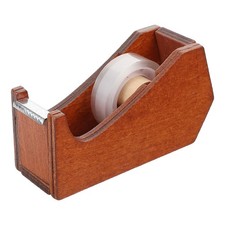 Wooden Desktop Tape Dispenser Tape Holder Tape Cutter for Office Desk