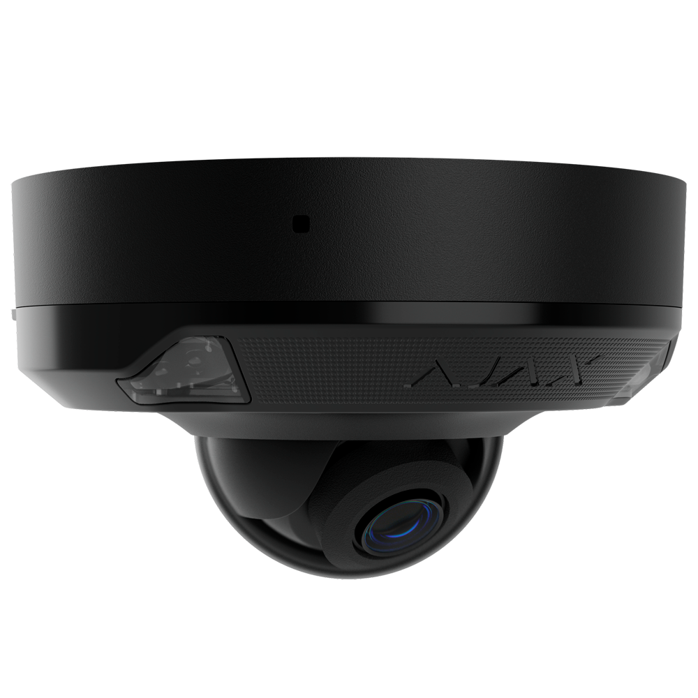 Ajax Nero Domecam Mini Hl (8 Mp/4 Mm) Asp Black 8Mp Dome Mini Camera Sort, Telecamera Di Rete, - Immagine 2