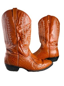 VINTAGE Cowtown Genuine Lizard Skin Boots // Handmade 9.5EE Cowtown Boots | eBay main image 3