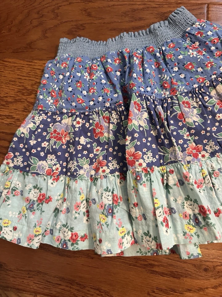 Polo Country Ralph Lauren Falda Circular en Niveles Niñas Mezcla Floral Talla 8-10 $125 Foto 2 de 4
