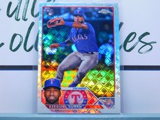 Ezequiel Duran 2023 Topps Chrome Logofractor Edition #36 Texas Rangers