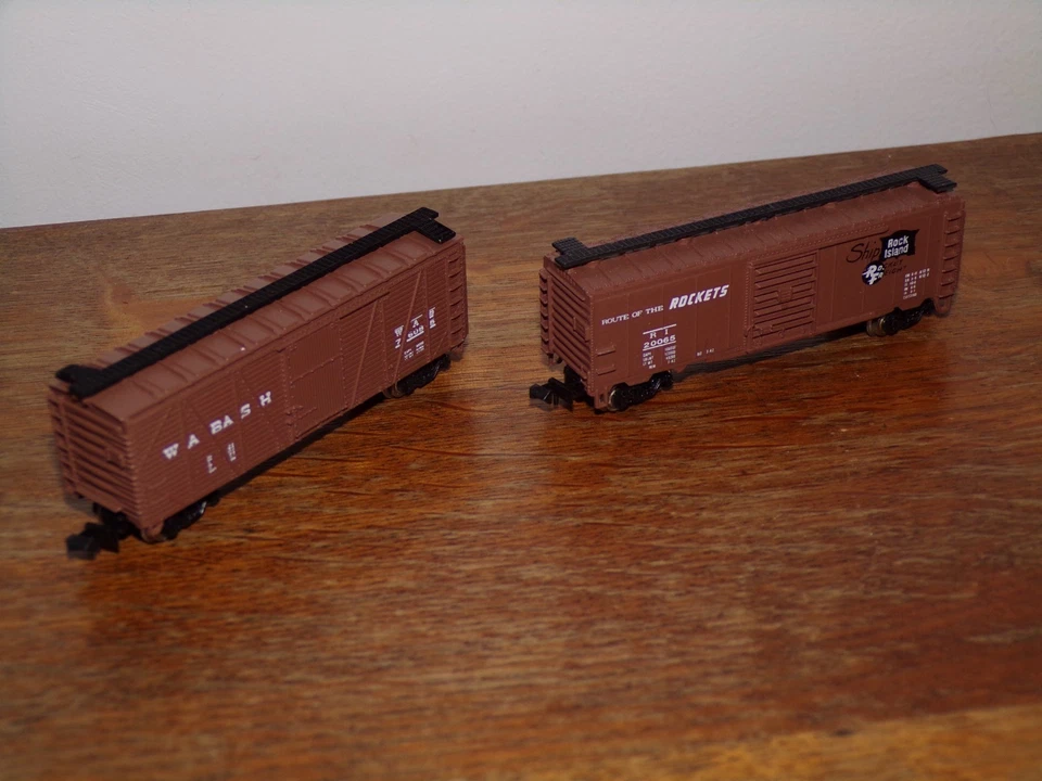 Lot 2 wagons marchandises Bachmann train N 1/160 idem Roco Fleischmann Minitrix - Photo 3/4