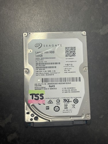 Seagate Laptop Thin HDD 5000C500AD022A0D 500GB 2,5" SATA HDD Festplatte