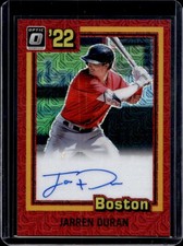 2022 Donruss Optic Jarren Duran Retro 1981 Signatures Red Mojo Auto RC #/99