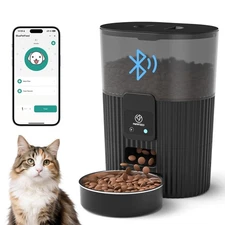 Automatic Cat Feeder 3.5L/15 Cup 2.4G Bluetooth Pet Feeder for Dog Work with ...