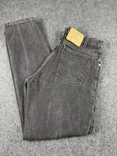 Vintage LEVI 550 Orange Tab Jeans Men's Size 32x32 Relaxed Fit Black Gray USA