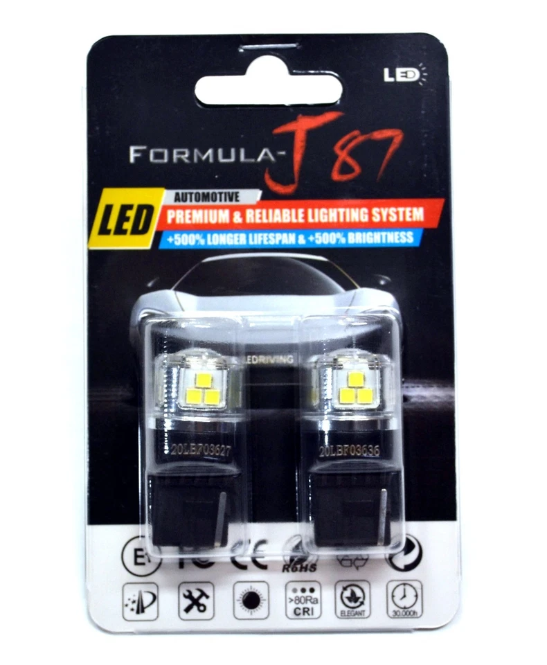 Luz LED 30W 7440 Blanca 5000K Dos Bombillas Señal de Giro Trasero Reemplazar Actualización Foto 2 de 4