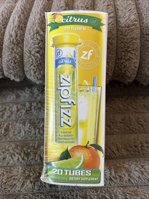 Energy Drink Mix, Citrus, 20 Tubes, 0.39 oz (11 g) Each - 09/26