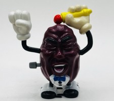 CALIFORNIA RAISINS 1988 WIND UP WALKING COLLECTIBLE HOLDING MIC VINTAGE TOY 3.5"