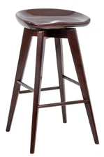 Bali Bar Height Swivel Stool, 29-Inch, Cappuccino