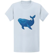 Gildan 5000 Galaxy Whale T-Shirt - Cute Cosmic Ocean Lover Gift Tee