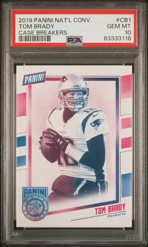 Tom Brady 2019 CB1 PSA 10 Panini Case Breakers New England Patriots NFL