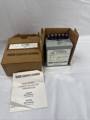 NOS Scientific Columbus VT110PA7-24 Exceltronic Volt Transducer w/ Box Manual