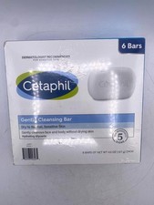 Cetaphil Gentle Face Body Cleansing Bar Soap Dry Sensitive Skin 4.5oz 6-Pack