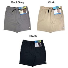 Hurley Boys Hybrid Short, 4-Way Stretch, Elastic Waistband and Reflective Logo