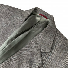 VTG Hart Schaffner  Marx Men's 100 Wool 2-Button Blazer Gray/Brown Plaid   40R