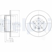 2X Bremsscheibe Delphi BG4268 FüR Toyota Lexus Camry ES Aurion Avalon ACV40_ 350
