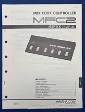Original Yamaha MFC2 MIDI Foot Controller Service Manual