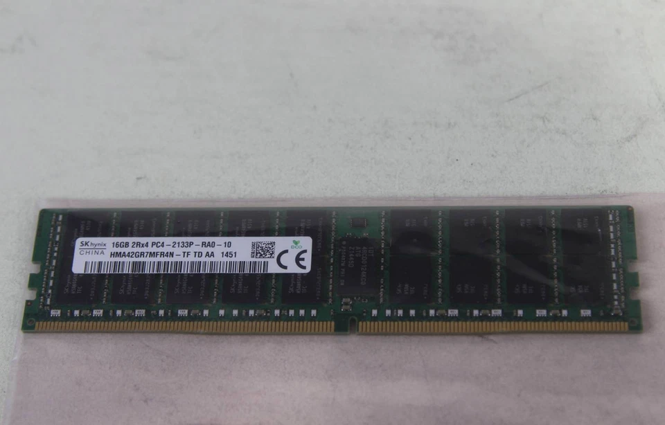 SK HYNIX 16GB PC4-17000 DDR4 RDIMM MEMORY MODULES | HMA42GR7MFR4N-TF | LOT OF 8 - Image 2 of 4