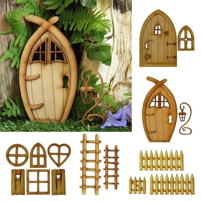 Miniatur Fee Elfe Gartenfenster und Tür für Gartenkunst
