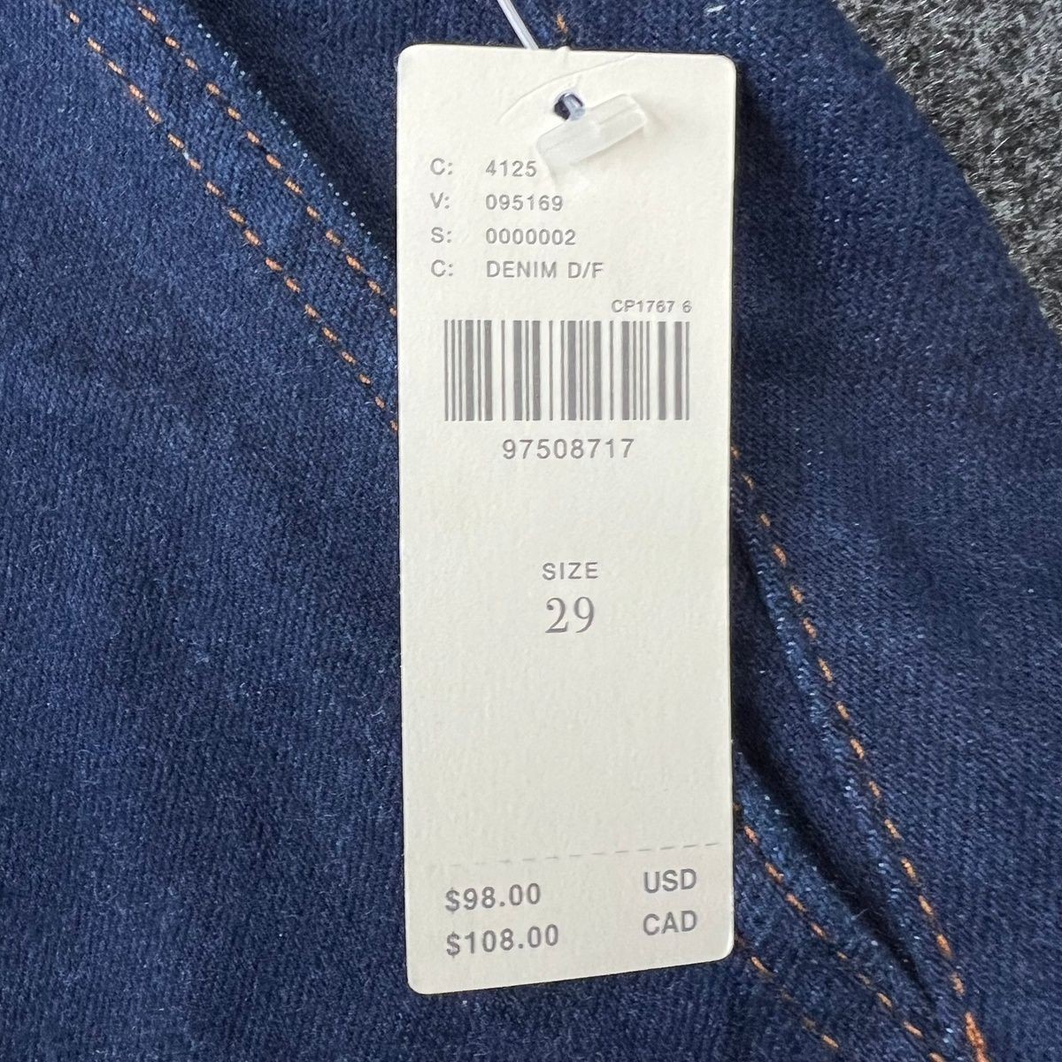 PILCRO The Kit High-Rise Utility Shorts Women's Size 29 Dark Denim